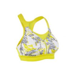 Stanik do biegania. Żółte biustonosze sportowe damskie marki KALENJI, s, z elastanu. Za 69,99 zł.