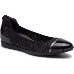 Baleriny TAMARIS - 1-22103-23 Black Comb 098. Czarne baleriny damskie Tamaris, bez wzorów, ze skóry ekologicznej, bez obcasa. Za 189,00 zł.