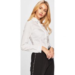 Liu Jo - Koszula. Białe bluzki damskie Liu Jo, l, z aplikacjami, z elastanu, klasyczne, z włoskim kołnierzykiem, z długim rękawem. Za 699,90 zł.