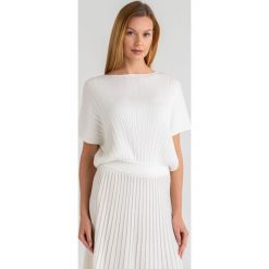 SWETER GERBA weekend max mara. Białe swetry damskie Weekend Max Mara, l, bez wzorów, biznesowe, bez rękawów, bez kaptura. Za 839,00 zł.