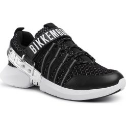 Sneakersy BIKKEMBERGS - Low Top Lace Up B4BKM0044 Black/Silver. Czarne sneakersy męskie Bikkembergs, bez zapięcia. W wyprzedaży za 619,00 zł.