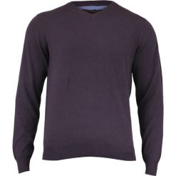 Fioletowy Elegancki Męski Sweter Adriano Guinari - 100% BAWEŁNA, w Serek SWADGAW14JAGODA. Fioletowe swetry męskie m, z bawełny, eleganckie. Za 99,00 zł.