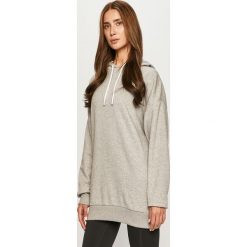 Reebok - Bluza. Szare bluzy damskie Reebok, s, bez wzorów, z elastanu, bez rękawów, z kapturem. Za 199,90 zł.