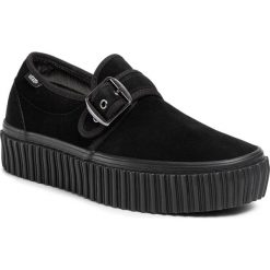 Tenisówki VANS - Style 47 Creeper VN0A4U1BBKA1 Black/Black. Czarne półbuty damskie Vans, bez wzorów, ze skóry, bez zapięcia. W wyprzedaży za 239,00 zł.