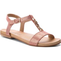 Sandały LASOCKI - ARC-3039-01 Różowy. Różowe klapki damskie Lasocki, z aplikacjami, ze skóry, bez obcasa, na obcasie. Za 99,99 zł.