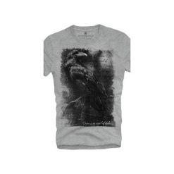T-shirt UNDERWORLD Ring spun cotton Raven. Szare t-shirty męskie Underworld, s, z nadrukiem, z bawełny, bez kołnierzyka. Za 69,99 zł.