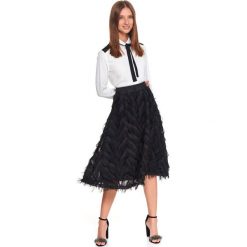 Rozkloszowana spódnica midi. Czarne spódniczki damskie Top Secret, na co dzień, na zimę, bez wzorów, eleganckie, długie, midi, rozkloszowane. Za 139,99 zł.
