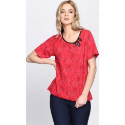 Bluzki damskie: Czerwony T-shirt Try Again