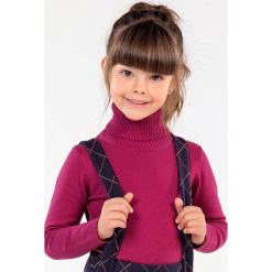 Mayoral - Sweter dziecięcy 98-134 cm. Czerwone swetry dziewczęce Mayoral, bez wzorów, z elastanu, z golfem, bez rękawów, bez kaptura. Za 79,90 zł.