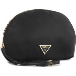 Kosmetyczka GUESS - PWDIDI P8307 BLA. Czarne kosmetyczki męskie marki Guess, z aplikacjami, z materiału. Za 119,00 zł.