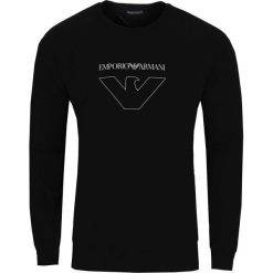 Bluza Emporio Armani. Czarne bluzy męskie xl, bez wzorów, z dresówki, bez kołnierzyka, bez rękawów, bez kaptura. Za 399,00 zł.