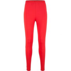 Legginsy ocieplane bonprix truskawkowy. Czerwone legginsy bonprix. Za 44,99 zł.