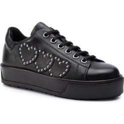 Sneakersy TWINSET - Sneaker 192TCP01Y Nero 00006. Czarne półbuty damskie Twinset, ze skóry. W wyprzedaży za 649,00 zł.