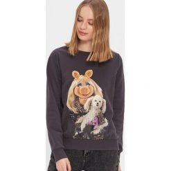 Bluza z nadrukiem The Muppets - Szary. Szare bluzy damskie House, s, z nadrukiem, bez rękawów, bez kaptura. Za 79,99 zł.