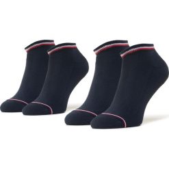 Zestaw 2 par niskich skarpet męskich TOMMY HILFIGER - 100001093 Dark Navy 322. Niebieskie skarpetki męskie TOMMY HILFIGER, bez wzorów, z elastanu. Za 39,00 zł.