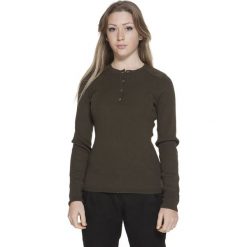 Swetry klasyczne damskie: Sweter w kolorze khaki