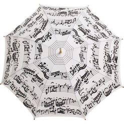 Parasole: Parasol „Notes” w kolorze biało-czarnym