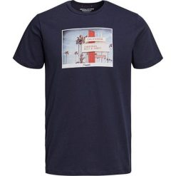 Jack&Jones Męska koszulka Jorhotel Tee Ss Crew Neck Total Eclipse (rozmiar S). Koszulki męskie Jack&Jones, s, bez wzorów, z materiału, bez kołnierzyka, bez rękawów. W wyprzedaży za 43,00 zł.