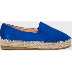 Answear - Espadryle Primavera. Czerwone espadryle damskie ANSWEAR, bez wzorów, z materiału, bez obcasa, na platformie. Za 109,90 zł.