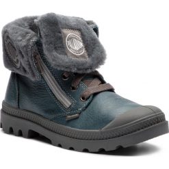 Trapery PALLADIUM - Baggy Leather S 82610-463-M Nordic Blue/Metal. Niebieskie buty zimowe damskie Palladium, ze skóry. W wyprzedaży za 309,00 zł.