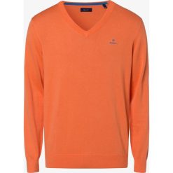 Gant - Sweter męski, pomarańczowy. Pomarańczowe swetry męskie GANT, xl, z bawełny. Za 449,95 zł.