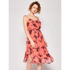 Sukienka letnia MICHAEL Michael Kors MS08ZLHEGE. Różowe sukienki damskie MICHAEL Michael Kors, na lato, s, bez wzorów, z wiskozy, bez kołnierzyka, bez rękawów. Za 1049,00 zł.