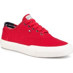 Tenisówki TOMMY HILFIGER - Core Oxford Twill Sneaker FM0FM02670 Primary Red XLG. Czerwone półbuty męskie TOMMY HILFIGER, bez wzorów, z gumy, klasyczne, bez zapięcia. Za 359,00 zł.