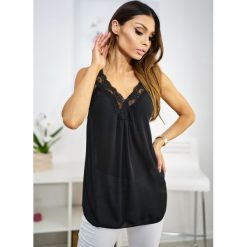 Top Olivia kolor Black OneSize. Czarne bluzki damskie LIGARI, uniwersalny, w paski, z bawełny. Za 49,99 zł.