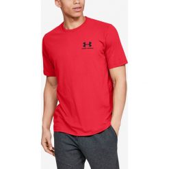 Under Armour Sportstyle LC Koszulka Czerwony. Czerwone podkoszulki męskie Under Armour, xl, z nadrukiem, z bawełny, z krótkim rękawem. Za 119,95 zł.