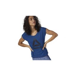 T-shirty z krótkim rękawem Reebok Sport Koszulka Workout Ready Supremium 2.0. Niebieskie topy sportowe damskie Reebok Sport, xs, bez wzorów, bez kołnierzyka, z krótkim rękawem, krótkie, bez kaptura. Za 99,95 zł.