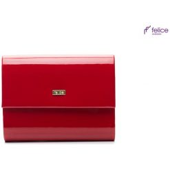 Czerwona damska kopertówka Felice ELIANA. Czerwone kopertówki damskie marki Felice, na co dzień, w paski, eleganckie, małe, bez dodatków. Za 59,90 zł.