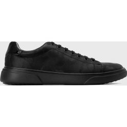 Kazar Studio - Buty. Czarne buty sportowe męskie Kazar Studio, ze skóry, na sznurówki. Za 259,90 zł.
