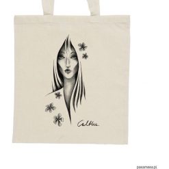 Shopper bag damskie: Kwiaty – torba – 2 kolory