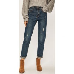 Answear - Jeansy. Niebieskie jeansy damskie ANSWEAR, s, z podwyższonym stanem. W wyprzedaży za 99,90 zł.