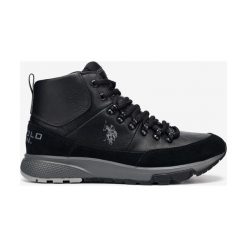 U.S. Polo Assn Danner Tenisówki Czarny. Czarne trampki męskie U.S. Polo Assn., bez wzorów, ze skóry, bez zapięcia. Za 488,95 zł.