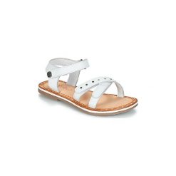 Sandały Dziecko Kickers DIDONC. Białe sandały dziewczęce marki Kickers, bez zapięcia. Za 219,00 zł.