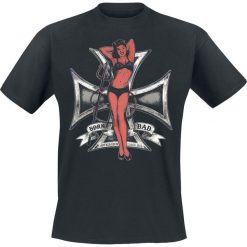 T-shirty męskie z nadrukiem: King Kerosin Born Bad T-Shirt czarny