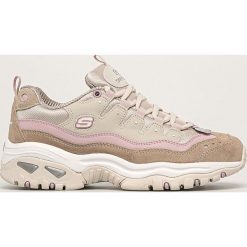 Skechers - Buty. Zielone buty sportowe damskie Skechers, ze skóry. W wyprzedaży za 219,90 zł.