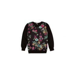 Bluzy damskie: Bluza damska ze ściągaczami, nierozpinana w kwiaty cienka