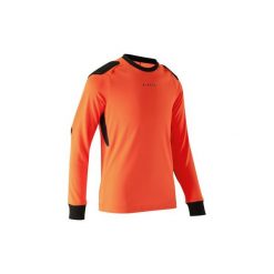 Koszulka bramkarska F100. Czarne t-shirty damskie KIPSTA, z materiału. Za 49,99 zł.