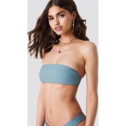 Stroje kąpielowe damskie: Kristin Sundberg for NA-KD Góra bikini bandeau KS – Green
