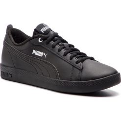 Sneakersy PUMA - Smash Wns v2 L 365208 03 Puma Black/Puma Black. Czarne półbuty damskie Puma, na co dzień, bez wzorów, ze skóry ekologicznej, bez obcasa, na płaskiej podeszwie, bez zapięcia. W wyprzedaży za 139,99 zł.