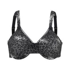 Cellbes Biustonosz Minimizer czarny w cętki female czarny/ze wzorem 95E. Czarne biustonosze sportowe damskie Cellbes, s, z haftami. Za 119,00 zł.