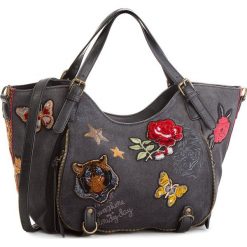Torebka DESIGUAL - 18WAXF19 2000. Brązowe torebki klasyczne damskie marki Desigual, w paski, z materiału. W wyprzedaży za 289,00 zł.