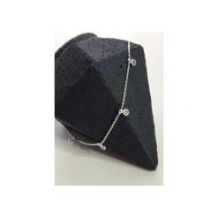 SREBRNY NASZYJNIK CHOKER Z CYRKONIAMI 925. Szare naszyjniki damskie Atdiament, z cyrkonią, srebrne. Za 149,00 zł.