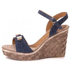 Buty damskie: Tamaris Sandały Damskie Risa 36 Ciemnoniebieski