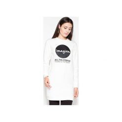 Bluza VT015 Ecru. Brązowe bluzy damskie Venaton, s, bez wzorów, bez rękawów, bez kaptura. Za 149,00 zł.