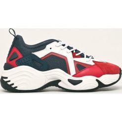Emporio Armani - Buty. Białe sneakersy męskie Emporio Armani, ze skóry, na sznurówki. Za 1349,00 zł.