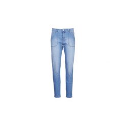Jeansy slim fit Ikks BN29035-45. Niebieskie jeansy damskie IKKS, bez wzorów, z jeansu. Za 549,00 zł.