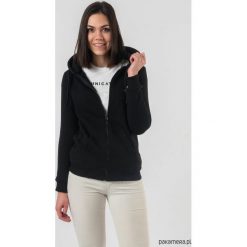 Damska Czarna Bluza Z Kapturem Na Zamek Z Kotem. Czarne bluzy damskie Pakamera, s. Za 110,00 zł.